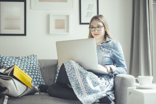 women on a laptop